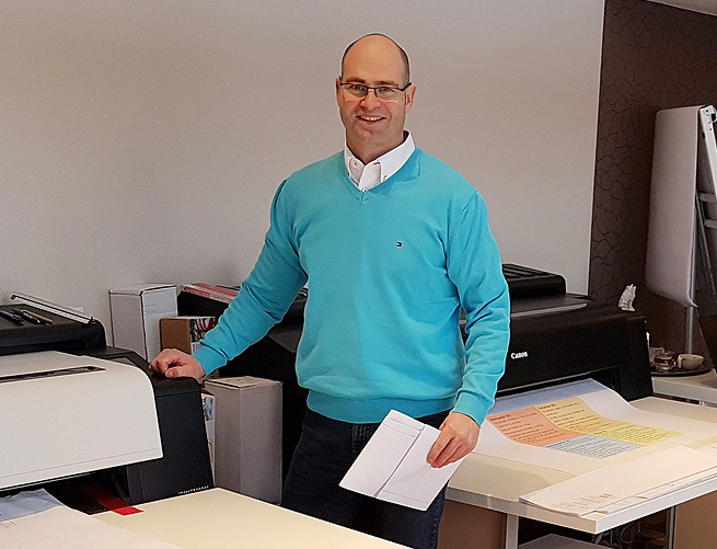 Dipl.-Ing. Dirk Schmiedel, Inhaber des Plotservice in Biberach im Kinzigtal